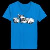 Ladies’  Junior Fine Jersey V-Neck Longer Length T-Shirt Thumbnail