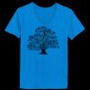 Ladies’  Junior Fine Jersey V-Neck Longer Length T-Shirt Thumbnail