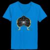 Ladies’  Junior Fine Jersey V-Neck Longer Length T-Shirt Thumbnail