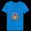 Ladies’  Junior Fine Jersey V-Neck Longer Length T-Shirt Thumbnail