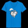 Ladies’  Junior Fine Jersey V-Neck Longer Length T-Shirt Thumbnail