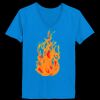 Ladies’  Junior Fine Jersey V-Neck Longer Length T-Shirt Thumbnail