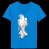 Ladies’  Junior Fine Jersey V-Neck Longer Length T-Shirt Thumbnail
