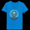 Ladies’  Junior Fine Jersey V-Neck Longer Length T-Shirt Thumbnail