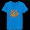 Ladies’  Junior Fine Jersey V-Neck Longer Length T-Shirt Thumbnail
