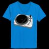 Ladies’  Junior Fine Jersey V-Neck Longer Length T-Shirt Thumbnail