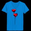 Ladies’  Junior Fine Jersey V-Neck Longer Length T-Shirt Thumbnail