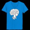 Ladies’  Junior Fine Jersey V-Neck Longer Length T-Shirt Thumbnail