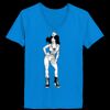 Ladies’  Junior Fine Jersey V-Neck Longer Length T-Shirt Thumbnail