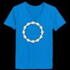 Ladies’  Junior Fine Jersey V-Neck Longer Length T-Shirt Thumbnail