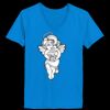 Ladies’  Junior Fine Jersey V-Neck Longer Length T-Shirt Thumbnail