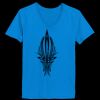 Ladies’  Junior Fine Jersey V-Neck Longer Length T-Shirt Thumbnail