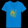 Ladies’  Junior Fine Jersey V-Neck Longer Length T-Shirt Thumbnail