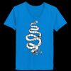 Ladies’  Junior Fine Jersey V-Neck Longer Length T-Shirt Thumbnail
