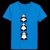 Ladies’  Junior Fine Jersey V-Neck Longer Length T-Shirt Thumbnail