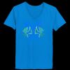Ladies’  Junior Fine Jersey V-Neck Longer Length T-Shirt Thumbnail