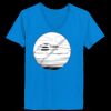Ladies’  Junior Fine Jersey V-Neck Longer Length T-Shirt Thumbnail