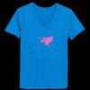 Ladies’  Junior Fine Jersey V-Neck Longer Length T-Shirt Thumbnail