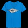Ladies’  Junior Fine Jersey V-Neck Longer Length T-Shirt Thumbnail