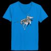 Ladies’  Junior Fine Jersey V-Neck Longer Length T-Shirt Thumbnail