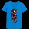 Ladies’  Junior Fine Jersey V-Neck Longer Length T-Shirt Thumbnail