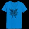 Ladies’  Junior Fine Jersey V-Neck Longer Length T-Shirt Thumbnail