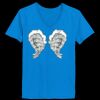 Ladies’  Junior Fine Jersey V-Neck Longer Length T-Shirt Thumbnail