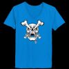 Ladies’  Junior Fine Jersey V-Neck Longer Length T-Shirt Thumbnail