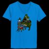 Ladies’  Junior Fine Jersey V-Neck Longer Length T-Shirt Thumbnail