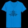 Ladies’  Junior Fine Jersey V-Neck Longer Length T-Shirt Thumbnail