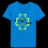 Ladies’  Junior Fine Jersey V-Neck Longer Length T-Shirt Thumbnail