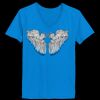 Ladies’  Junior Fine Jersey V-Neck Longer Length T-Shirt Thumbnail