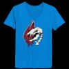Ladies’  Junior Fine Jersey V-Neck Longer Length T-Shirt Thumbnail