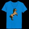 Ladies’  Junior Fine Jersey V-Neck Longer Length T-Shirt Thumbnail