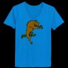 Ladies’  Junior Fine Jersey V-Neck Longer Length T-Shirt Thumbnail