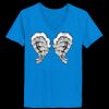 Ladies’  Junior Fine Jersey V-Neck Longer Length T-Shirt Thumbnail