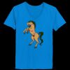 Ladies’  Junior Fine Jersey V-Neck Longer Length T-Shirt Thumbnail