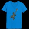 Ladies’  Junior Fine Jersey V-Neck Longer Length T-Shirt Thumbnail