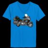 Ladies’  Junior Fine Jersey V-Neck Longer Length T-Shirt Thumbnail