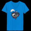Ladies’  Junior Fine Jersey V-Neck Longer Length T-Shirt Thumbnail