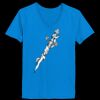 Ladies’  Junior Fine Jersey V-Neck Longer Length T-Shirt Thumbnail