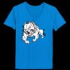 Ladies’  Junior Fine Jersey V-Neck Longer Length T-Shirt Thumbnail