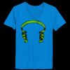 Ladies’  Junior Fine Jersey V-Neck Longer Length T-Shirt Thumbnail