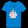 Ladies’  Junior Fine Jersey V-Neck Longer Length T-Shirt Thumbnail