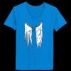 Ladies’  Junior Fine Jersey V-Neck Longer Length T-Shirt Thumbnail