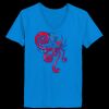Ladies’  Junior Fine Jersey V-Neck Longer Length T-Shirt Thumbnail