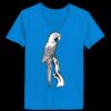 Ladies’  Junior Fine Jersey V-Neck Longer Length T-Shirt Thumbnail