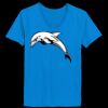 Ladies’  Junior Fine Jersey V-Neck Longer Length T-Shirt Thumbnail