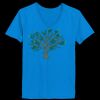 Ladies’  Junior Fine Jersey V-Neck Longer Length T-Shirt Thumbnail