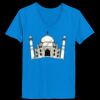 Ladies’  Junior Fine Jersey V-Neck Longer Length T-Shirt Thumbnail